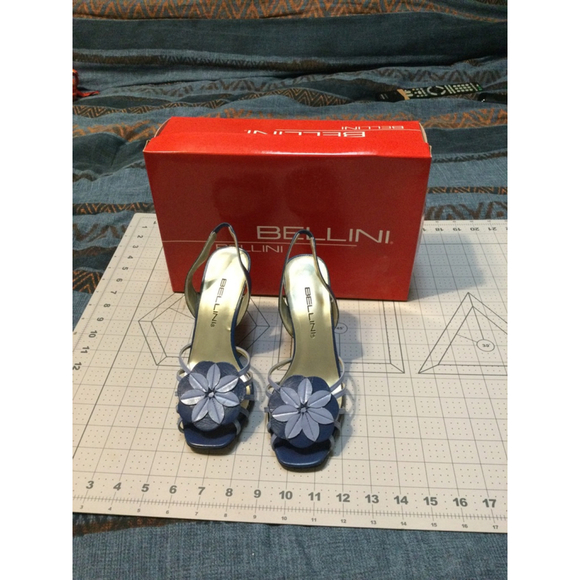 Women's Bellini Blue Wedge Heel Sandals Size 6M - Picture 1 of 5